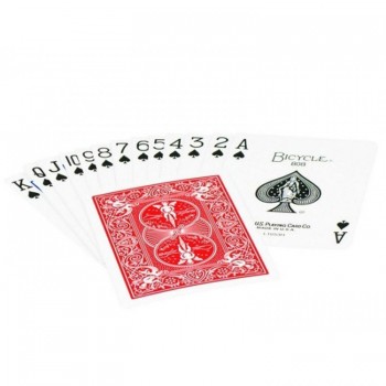 Kosmetinis defektas Bicycle Rider Standard pokerio kortos (Raudonos)